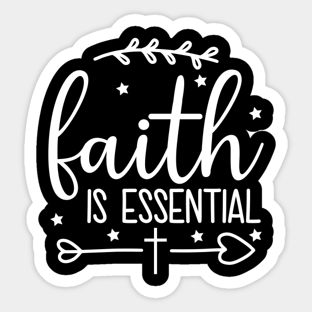 faith is essential Sticker by hatem